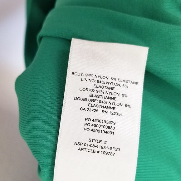 Babaton Aritzia Contour Ruched Midi Dress Green Size S Double Layered Slimming - Picture 8 of 13